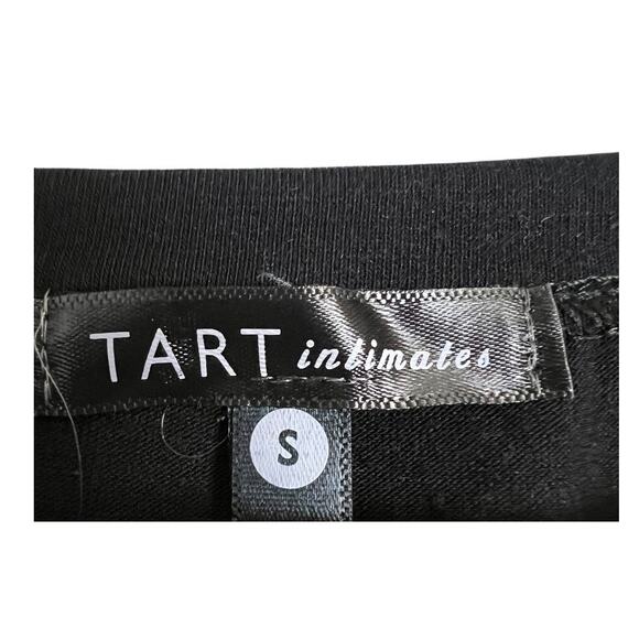 Tart Intimates Women's Sleep Shirt Small Black Aloha Friday Pineapple Tee - Picture 3 of 4